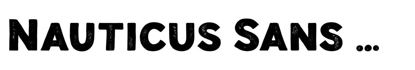Nauticus Sans Press Bold